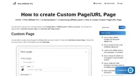 This guide provides a step-by-step tutorial on how to add new custom content and URL pages to the affiliate panel menu. It also offers additional resources on customizing the affiliate panel menu and editing theme files.