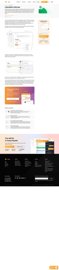 Llame a sus colegas y resuelva problemas rápidamente mediante las llamadas internas. Las llamadas internas son una manera fácil y conveniente de comunicarse.