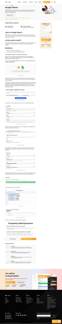 Crea, edita y comparte documentos de Google Sheets desde LiveAgent. Simplemente integra Google sheets a través de Zapier y disfruta de los beneficios de inmediato.