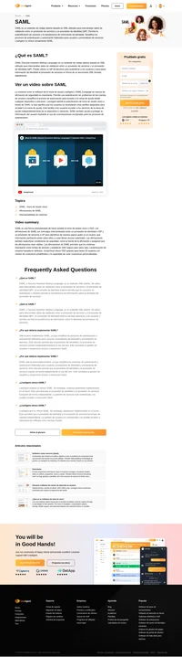 El Saml es un estándar de código abierto basado en xml utilizado para intercambiar datos de validación entre un proveedor de servicios y un proveedor de identidad (idp).