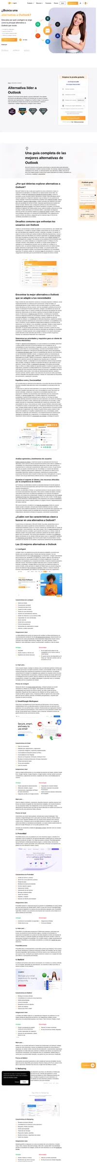 Descubre las principales alternativas a Outlook para elevar tu productividad, optimizar la gestión de correo electrónico y agilizar la comunicación.