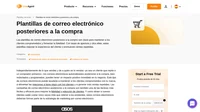 Plantillas de correo electrónico posteriores a la compra que son informativas y reforzarán los sentimientos positivos asociados con tu negocio.