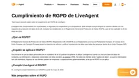 LiveAgent se compromete con la privacidad, seguridad, cumplimiento y transparencia. LiveAgent cumple totalmente con el RGPD desde mayo de 2018.