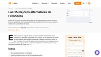 ¡Mejore su servicio de atención al cliente con las 15 mejores alternativas de Freshdesk! Transforme sus procesos de soporte y dispare la satisfacción del cliente hoy.