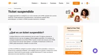 Liveagent detecta los correos electrónicos que son spam. En algunos sistemas de asistencia técnica, este tipo de tickets se llaman tickets suspendidos.