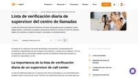 La vida de un supervisor de centro de llamadas puede ser agitada, pero hay formas de hacerla más fácil. ¡Consulta nuestra lista de verificación diaria para supervisores de centros de llamadas!