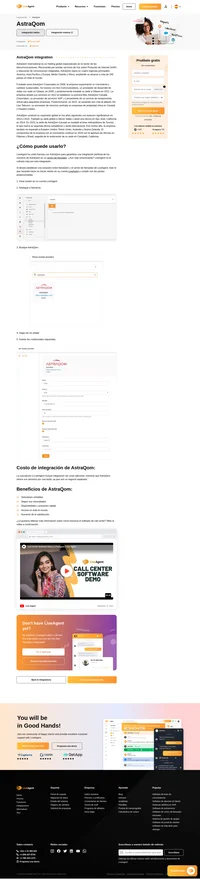 Mejore sin problemas sus operaciones comerciales fusionando su número VoIP de AstraQom con la plataforma LiveAgent. Obtenga información esclarecedora sobre cómo optimizar este proceso en nuestra página informativa.