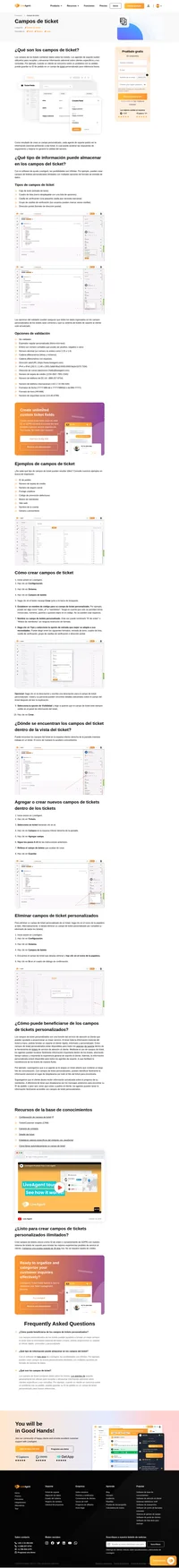 Reúna más información sobre las entradas de sus clientes con la función de campos de entradas de LiveAgent. Cree campos personalizados ilimitados hoy.