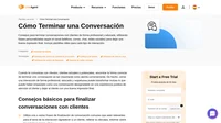 Aprende a terminar una conversación de manera profesional, educada y con estilo con nuestras plantillas prediseñadas para todos los canales de comunicación.