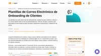 Las plantillas de correo electrónico de onboarding de clientes guían a los clientes hacia el uso correcto de los productos o servicios que han comprado.