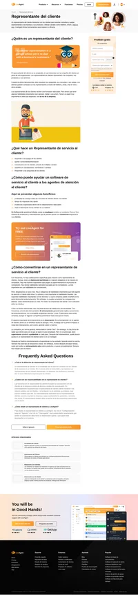 El representante del cliente es un empleado, el cual interactúa con la compañía del cliente de parte de una organización. Es la voz de la compañía.
