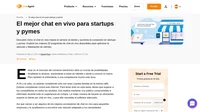 La decisión de elegir el mejor software de chat en vivo es un reto. Sumérgete y elige entre los 20 mejores programas de chat en vivo para startups y pymes.
