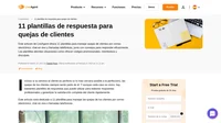 ¿Necesita inspiración sobre cómo manejar las quejas de los clientes? Eche un vistazo a estas plantillas para correo electrónico, chat en vivo y llamadas telefónicas de soporte.
