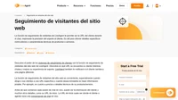 La función de seguimiento de visitantes del sitio web en el software de soporte te permite ver la URL actual de los clientes en el chat y recibir notificaciones cuando cambian de página web.