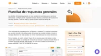 Nuestras plantillas personalizables para respuestas de redes sociales a consultas generales pueden guardarse como mensajes predefinidos y usarse directamente en LiveAgent.