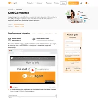Añade un botón de chat en vivo en tu tienda de CoreCommerce y proporciona un excelente servicio al cliente. Crea tu tienda de comercio electrónico con CoreCommerce.