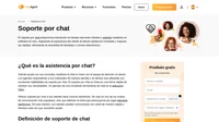 La asistencia por chat se proporciona a través de un software de chat en directo. LiveAgent proporciona asistencia por chat online para sus clientes. Un representante del cliente está listo para ofrecer su ayuda.