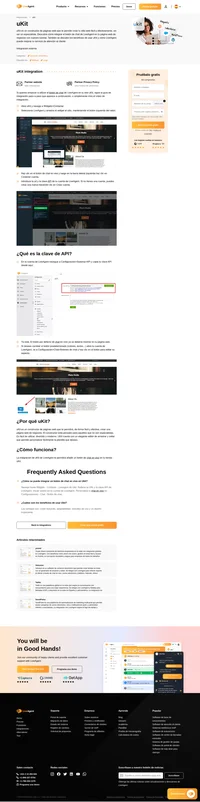Mejora las páginas web uKit de tu negocio con la integración de LiveAgent. La integración de uKit para LiveAgent te permitirá añadir un botón de chat en vivo en tu página web.