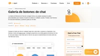 Brinda un mejor servicio al cliente colocando un botón de chat en cualquier lugar de tu sitio web. Elige de nuestra galería de botones de chat en vivo de inmediato.