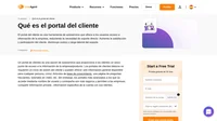 Un portal de autoservicio para clientes es una sección del sitio web de una empresa que proporciona a los clientes un único punto de acceso a la información de la empresa/producto.