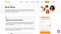 Un id de ticket también puede ayudar a añadir o comunicar rápidamente el estado del problema de su cliente. Un ticket es una petición de servicio de un usuario final.