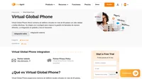 Virtual Global Phone proporciona números de teléfono locales virtuales en más de 60 países. Obtén más información sobre la integración de Virtual Global Phone en LiveAgent.