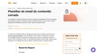 Capta la atención de clientes y envía contenido cerrado con facilidad. Nuestras plantillas de email de contenido cerrado están listas para usarse y son completamente personalizables.