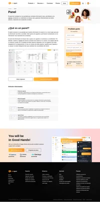 El panel ayuda a los agentes a permanecer actualizados con la información más importante de la empresa. Contacta para saber más.