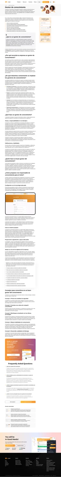 Sumérgete en el mundo de un gestor de conocimiento, aprende sobre su papel en la gestión eficaz del conocimiento y su impacto en diferentes industrias.