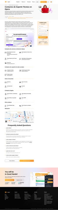 Cómo ponerse en contacto con el servicio al cliente de Opera por correo electrónico, soporte de chat en vivo, número de teléfono, soporte de redes sociales y soporte de autoservicio.