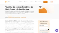 ¿Es la primera vez que escribe cautivadoras plantillas de correo electrónico de Black Friday y Cyber ​​Monday? ¡Inspírate con nuestras 10 plantillas y líneas de asunto personalizables!