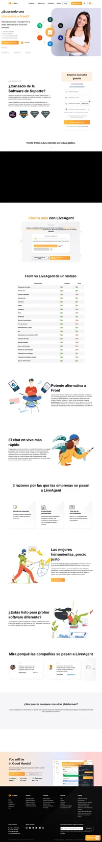 LiveAgent es una solución de soporte que te permite llevar tu servicio de atención al cliente más lejos. Correo electrónico, chat en vivo, redes sociales (Facebook, Instagram y más).