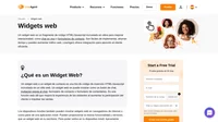 Un widget web es un código HTML/Javascript incrustado en un sitio web. Puede ser en forma de un botón de chat, una invitación de pre-chat, y un formulario de contacto o retroalimentación.