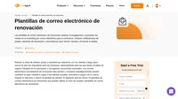 Utiliza nuestras plantillas de correo electrónico de renovación de alta conversión como guía para crear tus propias plantillas que son parte de tus campañas de renovación.