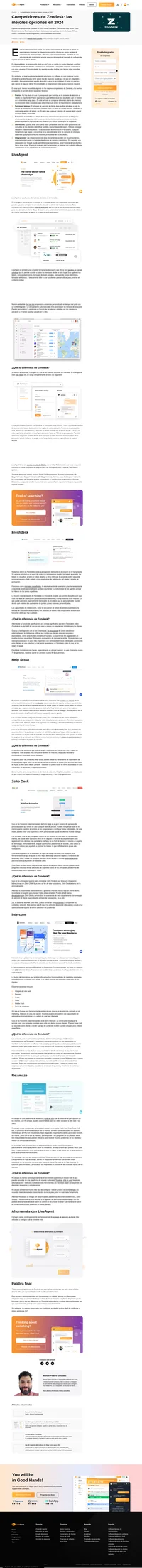 Zendesk es un conocido software de soporte. Echa un vistazo a los competidores de Zendesk y elige el que mejor se adapte a tu negocio.