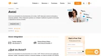 Avoxi es un proveedor de servicios de comunicaciones en la nube y VoIP que se puede utilizar para empoderar tu centro de llamadas LiveAgent
