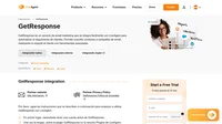 GetResponse permite programar correos electrónicos y automatizar el proceso de seguimiento cuando se agregan nuevos clientes potenciales. Lee sobre la integración de GetResponse.