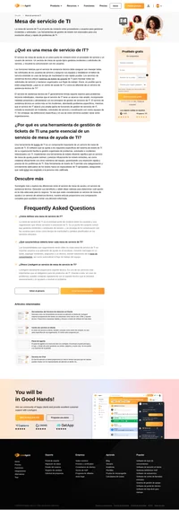 La mesa de servicio de TI es un único punto de contacto entre un proveedor de servicios y un usuario de servicios. El servicio de mesa de ayuda gestiona incidentes y solicitudes.