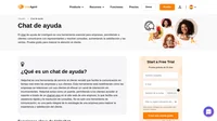 El chat de ayuda es una función que brinda a los clientes y visitantes la posibilidad de comunicarse con los representantes de los clientes. Pueden llegar a ellos en cualquier momento.