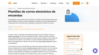 Aprovecha nuestras atractivas plantillas de correo electrónico de encuestas que muestran lo que se debe y no se debe hacer al solicitar comentarios de los clientes.