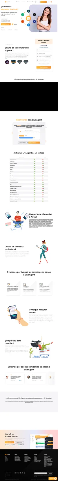 ¿Buscas una solución diferente a Aircall? Echa un vistazo a LiveAgent y ve los beneficios. Comienza tu prueba gratuita hoy y brinda un mejor soporte.