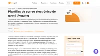 Presenta tu próxima idea de post de blogger invitado con confianza con nuestras 10 atractivas plantillas de correo electrónico que seguramente destacarán en una bandeja de entrada abarrotada.