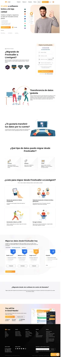 LiveAgent actualmente ofrece un plugin de migración para Freshcaller que te ayudará a importar tus tickets. Obtén tu migración de datos gratuita hoy mismo