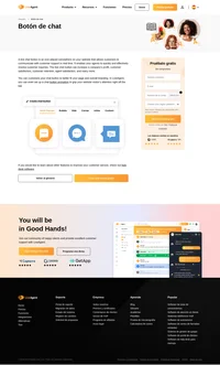 Botón de live chat es un icono colocado en algún lugar de su sitio web que permite a los clientes comunicarse con el servicio de atención al cliente en tiempo real.