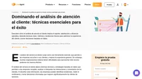Descubre técnicas clave para el análisis de servicio al cliente. Aprovecha los datos para mejorar el soporte, la satisfacción del cliente y fomentar el éxito empresarial.