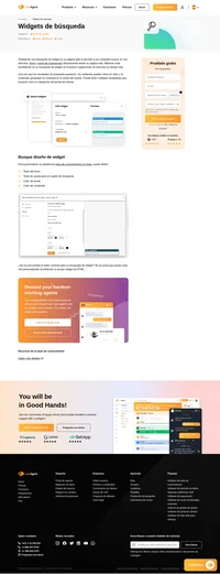 Coloque un widget de búsqueda en su sitio web y permita a sus usuarios buscar publicaciones, foros y tableros de sugerencias directamente desde su sitio web.