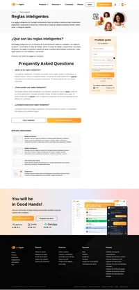 Las reglas inteligentes son un sinónimo de lo que llamamos reglas en Liveagent. Las reglas le ayudarán a automatizar su flujo de trabajo, reducir la carga de trabajo y proporcionar una mayor eficiencia.