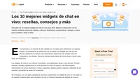 Encuentra el widget de chat en vivo perfecto para tu negocio. Revisa los principales proveedores y descubre las características clave y los beneficios de un potente software de chat en vivo.
