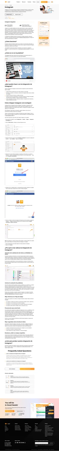 LiveAgent le permite interactuar con tus clientes desde Instagram. Simplemente intégralo a través de Zapier y comienza a obtener beneficios.