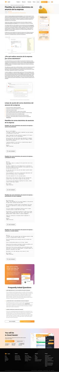 Plantillas de correo electrónico para anuncios de toda la empresa. Logra altas tasas de apertura y clics con nuestra guía simple y plantillas listas para usar.